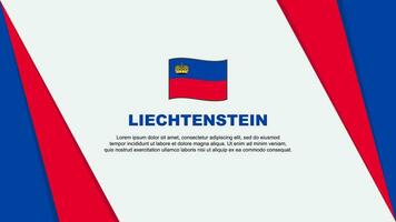 Liechtenstein Flag Abstract Background Design Template. Liechtenstein Independence Day Banner Cartoon Vector Illustration. Liechtenstein Flag