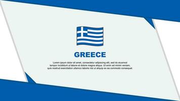Greece Flag Abstract Background Design Template. Greece Independence Day Banner Cartoon Vector Illustration. Greece Independence Day