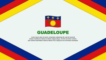 Guadeloupe Flag Abstract Background Design Template. Guadeloupe Independence Day Banner Cartoon Vector Illustration. Guadeloupe Template