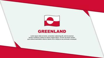 Greenland Flag Abstract Background Design Template. Greenland Independence Day Banner Cartoon Vector Illustration. Greenland Independence Day