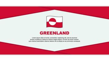 Greenland Flag Abstract Background Design Template. Greenland Independence Day Banner Cartoon Vector Illustration. Greenland Vector