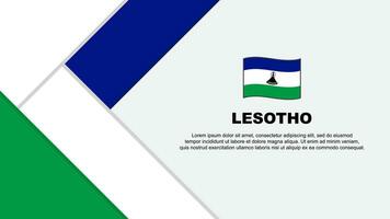 Lesotho Flag Abstract Background Design Template. Lesotho Independence Day Banner Cartoon Vector Illustration. Lesotho Illustration