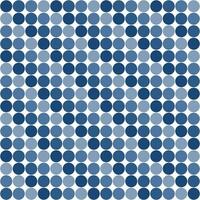 Navy blue tile background, Circle mosaic tile background, Tile background, Seamless pattern, Mosaic seamless pattern, Mosaic tiles texture or background. Bathroom wall tiles, swimming pool tiles. vector