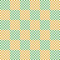 St. Patrick's day checker pattern with dot inside. checker seamless pattern vector. checker pattern. Decorative elements, floor tiles, wall tiles, bathroom tiles, swimming pool tiles. vector