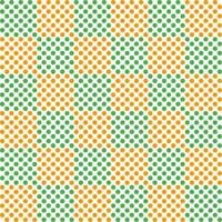 St. Patrick's day checker pattern with dot inside. checker seamless pattern vector. checker pattern. Decorative elements, floor tiles, wall tiles, bathroom tiles, swimming pool tiles. vector