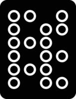 braille texto vector icono