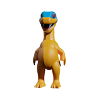 dino 3d Renderização ícone ilustração png