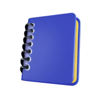 journal intime 3d le rendu icône illustration png