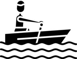 Canoeing Vector Icon