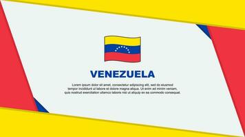 Venezuela Flag Abstract Background Design Template. Venezuela Independence Day Banner Cartoon Vector Illustration. Venezuela Independence Day