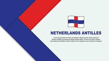 Netherlands Antilles Flag Abstract Background Design Template. Netherlands Antilles Independence Day Banner Cartoon Vector Illustration. Netherlands Antilles Illustration