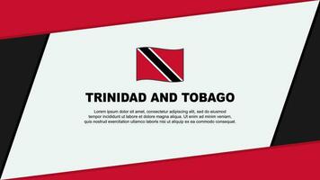 Trinidad And Tobago Flag Abstract Background Design Template. Trinidad And Tobago Independence Day Banner Cartoon Vector Illustration. Trinidad And Tobago Banner