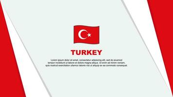 Turkey Flag Abstract Background Design Template. Turkey Independence Day Banner Cartoon Vector Illustration. Turkey Flag