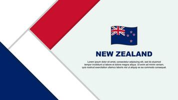 New Zealand Flag Abstract Background Design Template. New Zealand Independence Day Banner Cartoon Vector Illustration. New Zealand Illustration