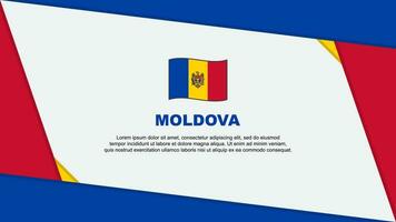 Moldavia bandera resumen antecedentes diseño modelo. Moldavia independencia día bandera dibujos animados vector ilustración. Moldavia independencia día