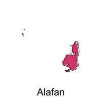 alafan mapa ciudad. vector mapa de provincia aceh capital país vistoso diseño, ilustración diseño modelo en blanco antecedentes