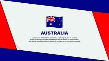 Australia Flag Abstract Background Design Template. Australia Independence Day Banner Cartoon Vector Illustration. Australia Independence Day