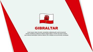 Gibraltar Flag Abstract Background Design Template. Gibraltar Independence Day Banner Cartoon Vector Illustration. Gibraltar Flag