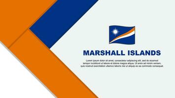 Marshall Islands Flag Abstract Background Design Template. Marshall Islands Independence Day Banner Cartoon Vector Illustration. Marshall Islands Illustration