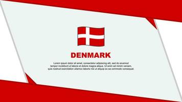 Denmark Flag Abstract Background Design Template. Denmark Independence Day Banner Cartoon Vector Illustration. Denmark Independence Day