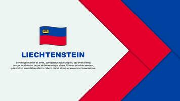 Liechtenstein Flag Abstract Background Design Template. Liechtenstein Independence Day Banner Cartoon Vector Illustration. Liechtenstein Cartoon