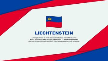 Liechtenstein Flag Abstract Background Design Template. Liechtenstein Independence Day Banner Cartoon Vector Illustration. Liechtenstein