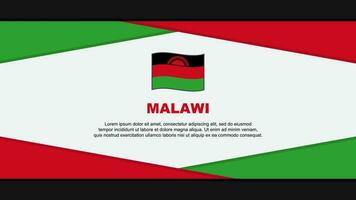 Malawi Flag Abstract Background Design Template. Malawi Independence Day Banner Cartoon Vector Illustration. Malawi Vector