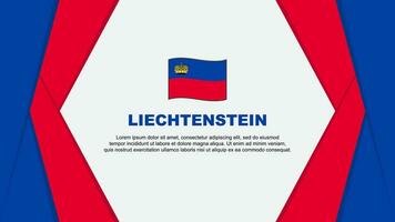 Liechtenstein Flag Abstract Background Design Template. Liechtenstein Independence Day Banner Cartoon Vector Illustration. Liechtenstein Background