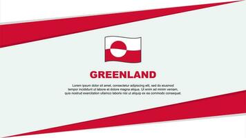 Greenland Flag Abstract Background Design Template. Greenland Independence Day Banner Cartoon Vector Illustration. Greenland Design