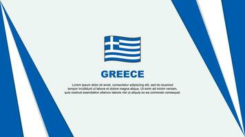 Greece Flag Abstract Background Design Template. Greece Independence Day Banner Cartoon Vector Illustration. Greece Flag