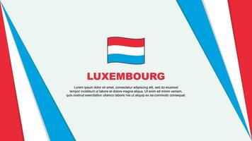 Luxembourg Flag Abstract Background Design Template. Luxembourg Independence Day Banner Cartoon Vector Illustration. Luxembourg Flag