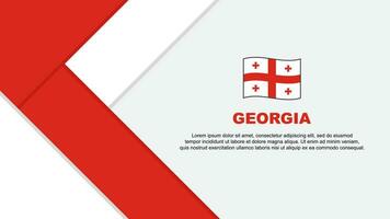 Georgia Flag Abstract Background Design Template. Georgia Independence Day Banner Cartoon Vector Illustration. Georgia Illustration