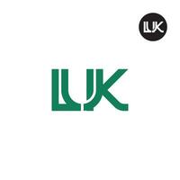 Letter LUK Monogram Logo Design vector