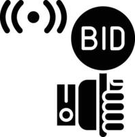 Live Bidding Vector Icon