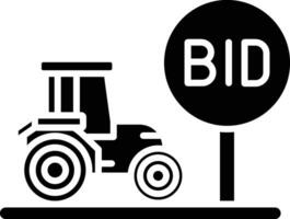 Agricultural Auction Vector Icon