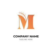 creative monogram luxury letter logo design template vector