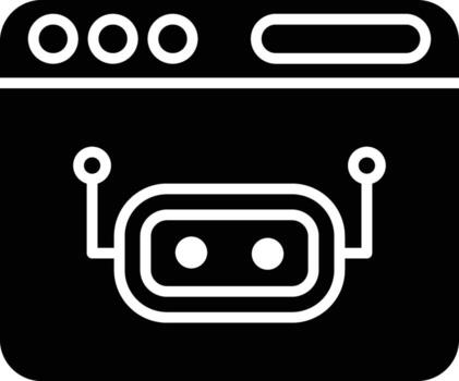 icono de vector de robot