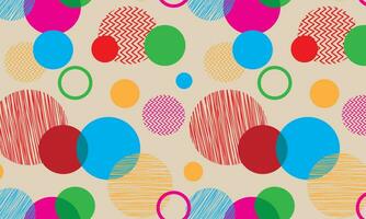 Colorful circles. circle chaotic pattern. Seamless pattern. vector