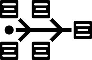 espina diagrama vector icono