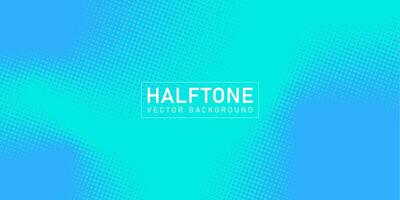 Color halftone texture, abstract blue dotted gradient background vector