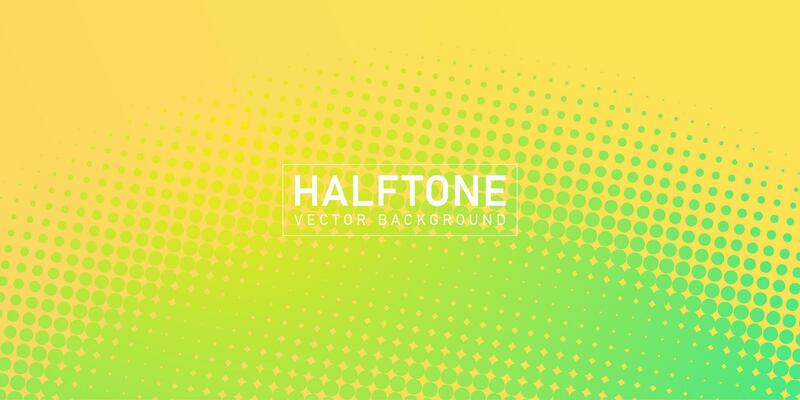 Color halftone texture, abstract yellow green dotted gradient background
