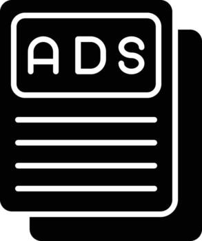 Print Advertisements Vector Icon