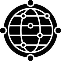 icono de vector de red global