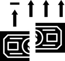 máximo transacción cantidad vector icono