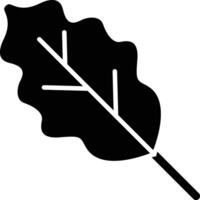 roble hojas vector icono