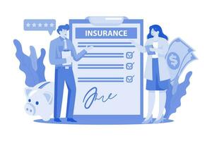 Underwriters assess insurance risk and determine premiums. vector