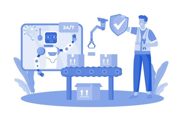 AI improves efficiency in various industries.