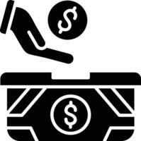 icono de vector de donación