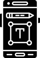 icono de vector de editor de texto