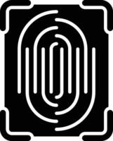Dactyloscopic Data Vector Icon